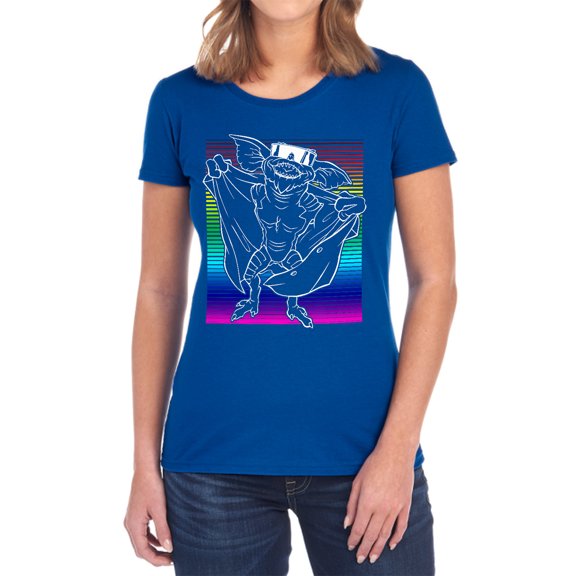Gremlins Cool Gradient Women's T Shirt, Royal, Small