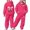 O10-Hot Pink, variant on Ulitacool Outfits For Girl Long Sleeve Tracksuit Graphic Prints Hoodie Pants Leisure Toddler Playsuit 4-5 Years Purple