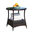 thumbnail image 4 of Clear Tempered Glass Surface | Ideal for Outdoor Tea Time on Patio | Benefit from 120lbs Weight Capacity, 4 of 6