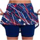 thumbnail image 1 of Pantalones Cortos Atléticos de Mujer de Cintura Alta Pantalones Ligeros de Impresión Delgados con Bolsillos, 1 of 7