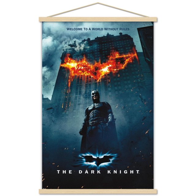 Film DC Comics - The Dark Knight - Batman Logo sur Fire One Sheet