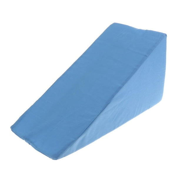 Espuma cama almohada pie pierna espalda apoyo elevación cojín Azul Colcomx Almohada de cuña para las piernas
