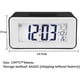 thumbnail image 2 of Rawiri Reloj despertador digital LED Reloj digital Despertador Fecha Temperatura Posponer 8 Música Sueño Funciona con pilas (Negro), 2 of 5