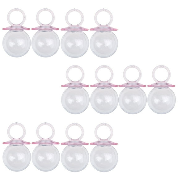 12x Fillable Pacifier Shape Bottles Favor
