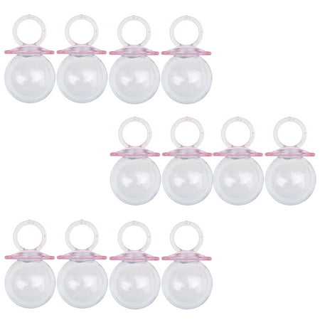 12x Fillable Pacifier Shape Bottles Baby Favor Pink/Blue | Walmart Canada