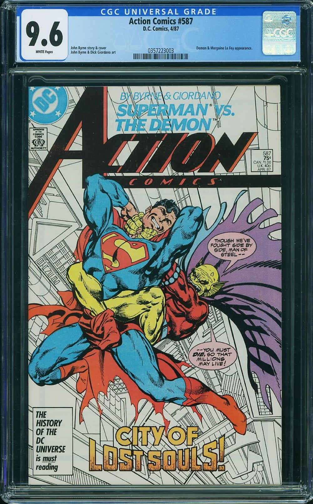 Cover of Action Comics #587