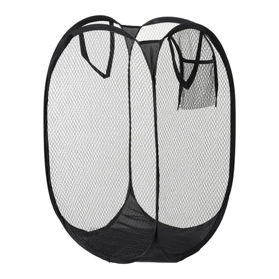 Pop-Up Mesh Laundry Hamper – Foldable Clothes Basket with Handles, Breathable Collapsible Laundry Bin for Bedroom, Dorm, and Travel, Space-Saving Storage