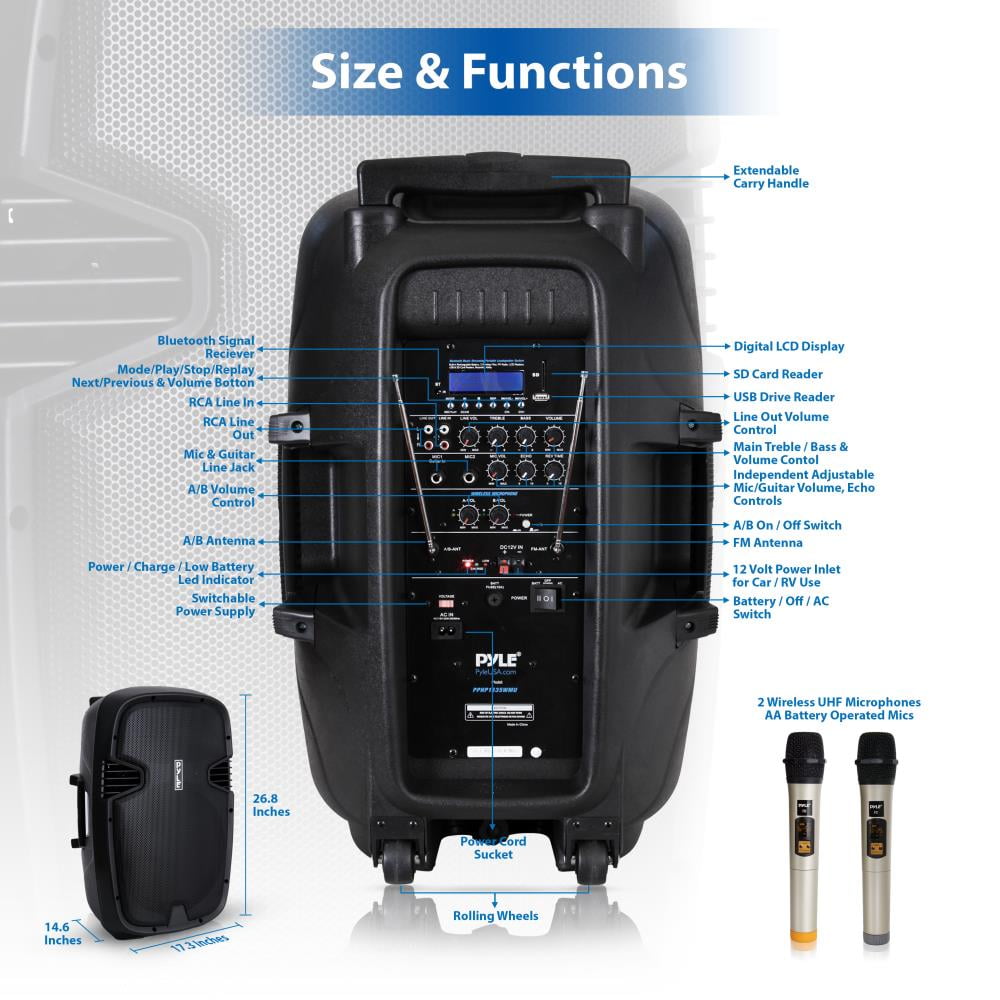 pyle pro pphp1535wmu