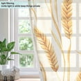 thumbnail image 4 of Yayeee Window Curtains Light Filtering 63"x42" Grommet Panel Pair Home Living Room Decor, Wheat Ears Pattern, 4 of 7