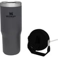 thumbnail image 2 of STANLEY Gobelet en Acier Inoxydable IceFlow - Bouteille d'Eau Isolée sous Vide pour la Maison, et Voiture Gobelet Réutilisable avec Paille Résistant aux Fuites Flip Froid pendant 12 Heures Ou Glacé pendant 2 Jours, Charbon, 30 OZ / 0.89 L, 2 of 8