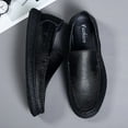 thumbnail image 6 of Men's Casual Loafers Slip On Leather Shoes Comfortable Lightweight Driving Shoes Male Moccasins Classic Penny Loafer Flats Boat Shoes Outdoor Walking Shoes, 6 of 18