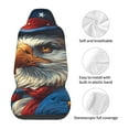 thumbnail image 5 of Sikiie Surreal Bald Eagle Gentleman Car Seat Protector 2 Pack Car Seat Cushion Mat, Car Seat Covers for SUV, Truck, Van, 5 of 7