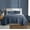 Blue, variant on Brooklyn Loom Essential 100% Cotton Washed Softness 2-Piece Twin Quilt Set in Green, Solid Color, OEKO-TEX Certified
