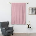 thumbnail image 3 of CUH Thermal Insulated Blackout Curtain - Bathroom Roman Curtain Pink Tie Up Shade for Small Window, Girls Room, Window Valance Balloon Blind, Rod Pocket 1-Panel (54 x 54 Inches Long), 3 of 7