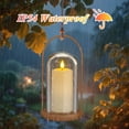 thumbnail image 3 of SoulBay Flameless Candles Rechargeable, 4 Pack LED Flickering Waterproof White Pillar Candles with Magnetic Charging Base Remote, 3 of 9