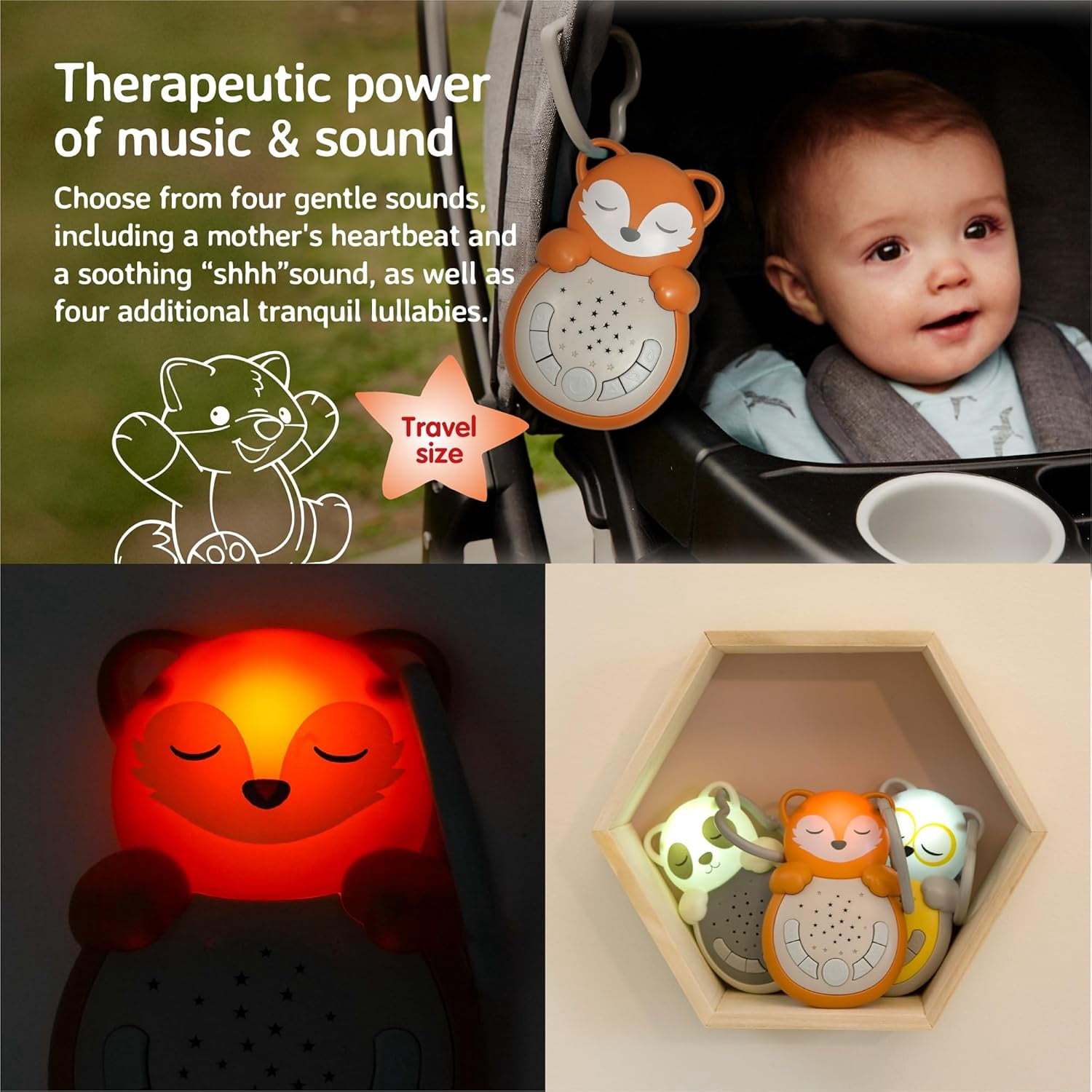 Cloud B - Sweet Dreamz On the Go - Fox Sound Soother, Nightlight