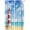 red and white, variant on Coastal Lighthouse Blackout Curtains Blue Sky White Clouds Natural Scenery Art Print for Bedroom Living Room Decor Rod Pocket Blackout Window Drape 42x54in, Style-19
