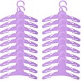 thumbnail image 2 of MSYO - Percha para ropa de muñeca (20 unidades), color morado, compatible con vestido de m MSYO MSYO, 2 of 2