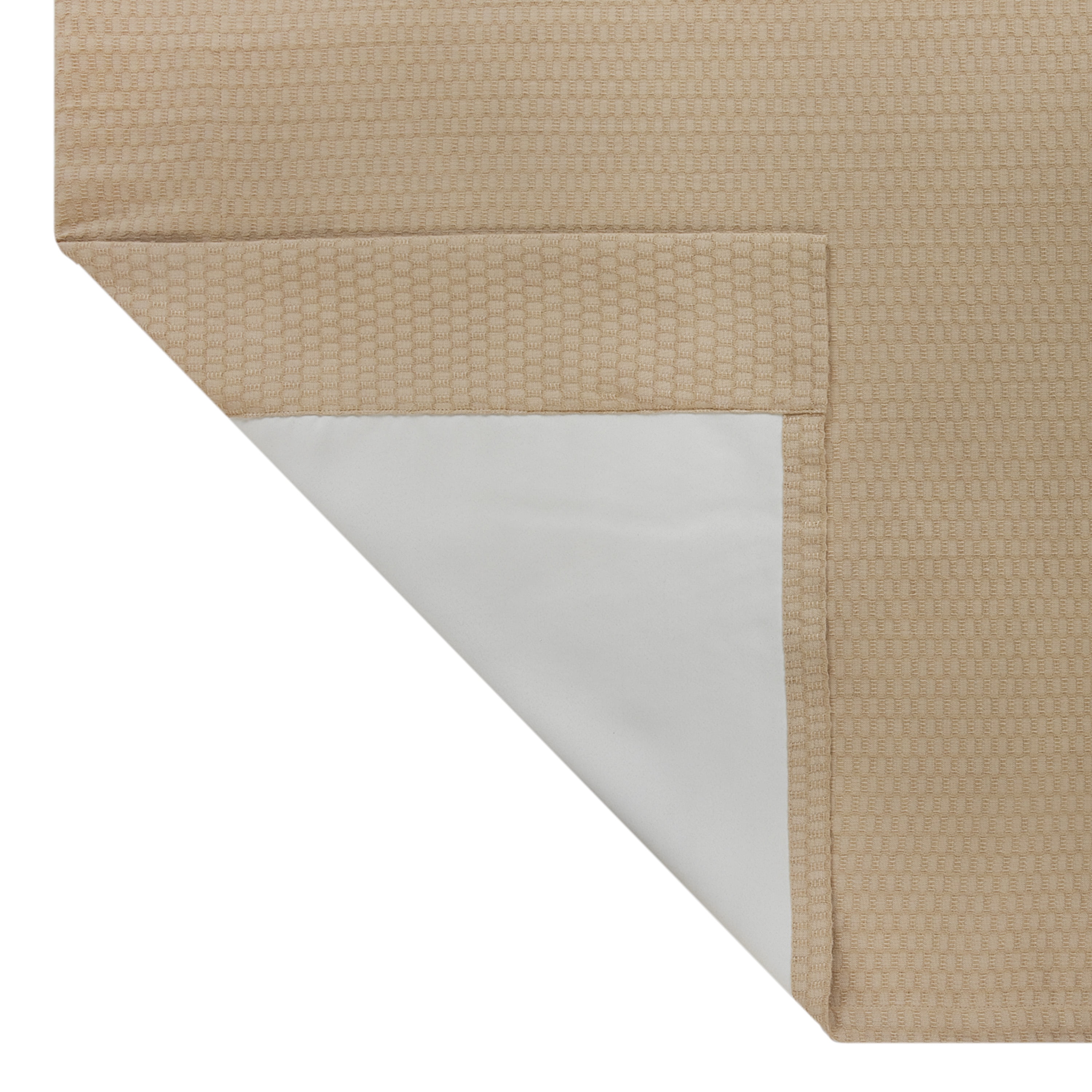 Better Homes & Gardens Micro Geo Blackout Woven Ladder Single Curtain Panel, 1-Piece, Brownstone, 50" W x 84" L