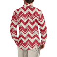 thumbnail image 4 of Chririnla Christmas Snowflake Stripe Shirts Button Up Hawaiian Shirts Long Sleeve Comfy T-shirt Workout Casual Blouse for Men, 4 of 4