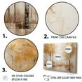 thumbnail image 3 of Designart "Beige And Gold Minimalist Forest" Forest Floater Framed Canvas Wall Art, 3 of 5