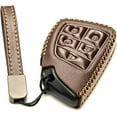 thumbnail image 2 of Vitodeco Leather Key Fob Cover Case Protector Compatible with Acura ZDX, Honda Prologue, Buick Envision - 5 Buttons, Brown, 2 of 5
