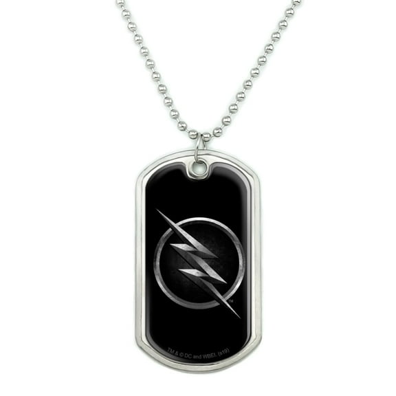 The Flash TV Series Zoom Logo Military Dog Tag Pendant Necklace with Chain