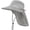 Light Gray, variant on Minzimin Home Prefer Outdoor UPF50 Sun Hat Wide Brim Mesh Fishing Hat with Neck Flap