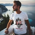 thumbnail image 5 of Men's Graphic TeeSkull Letter Print T-Shirts Round Neck Short Sleeves Sizes XS-5XL Summer Daily Casual Tops, 5 of 5