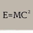 thumbnail image 2 of VWAQ E=MC2 Wall Decal Science Wall Art Stickers Einstein VWAQ-618, 2 of 2