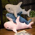 thumbnail image 2 of 30cm Shark Plush Toy Soft Stuffed Animal Reading Pillow Birthday Gifts Cushion Doll Gift, 2 of 5
