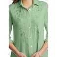 thumbnail image 5 of Woman Within Plus Size Button-Front Embroidered Tunic, 5 of 6