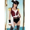 thumbnail image 7 of Roma Costume PB119 - 7pc Playboy High Sea Pirate, Black/Red/White, Medium, 7 of 7
