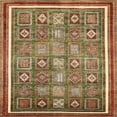 thumbnail image 1 of Ahgly Company Indoor Square Abstract Saffron Red Oriental Area Rugs, 4' Square, 1 of 6