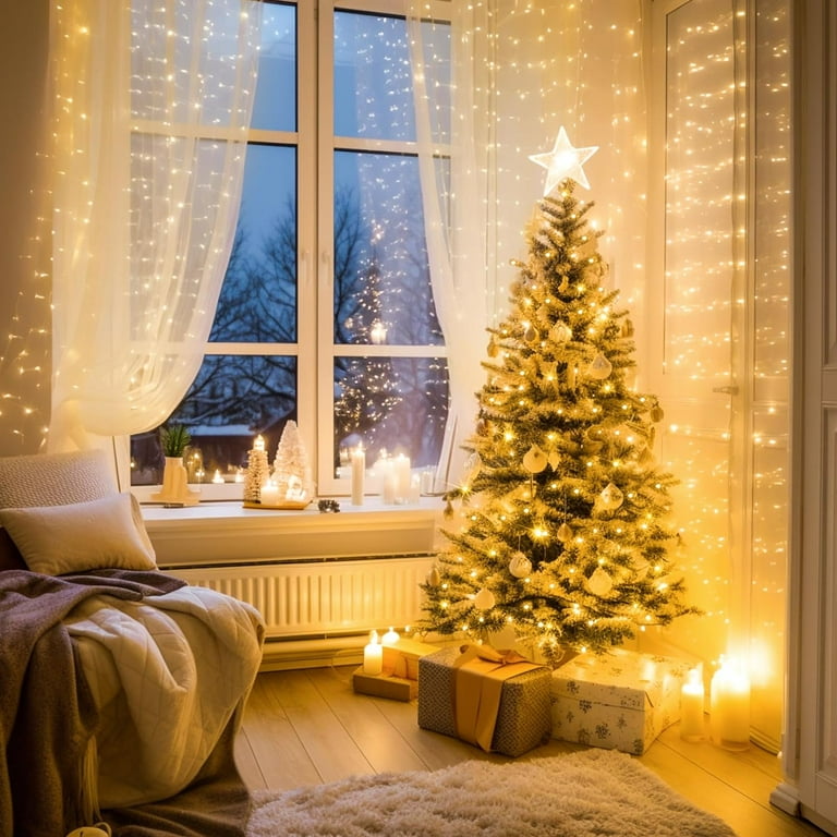 Outdoor battery christmas 2024 lights with timer