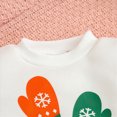thumbnail image 4 of NOLDARES Infant Toddler Girls Cute Fall Winter Clothes 2pcs Long Sleeve Sweatshirt and Pants Set Print Outfits Clothing(White,2-3 Y), 4 of 9