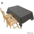 thumbnail image 5 of QHUDLV Dot Disposable Rectangular Tablecloth PEVA Restaurant Hotel Tablecloth 54x7, 5 of 9