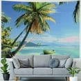 thumbnail image 4 of Orinice Palm Trees Boat Tropical Tapestry Wall Hanging Unique Style Graphic Tapestries Home Wall Decor Art for Living Room Bedroom Apartment Farmhouse Dorm Decorations 60x50inch, 4 of 6