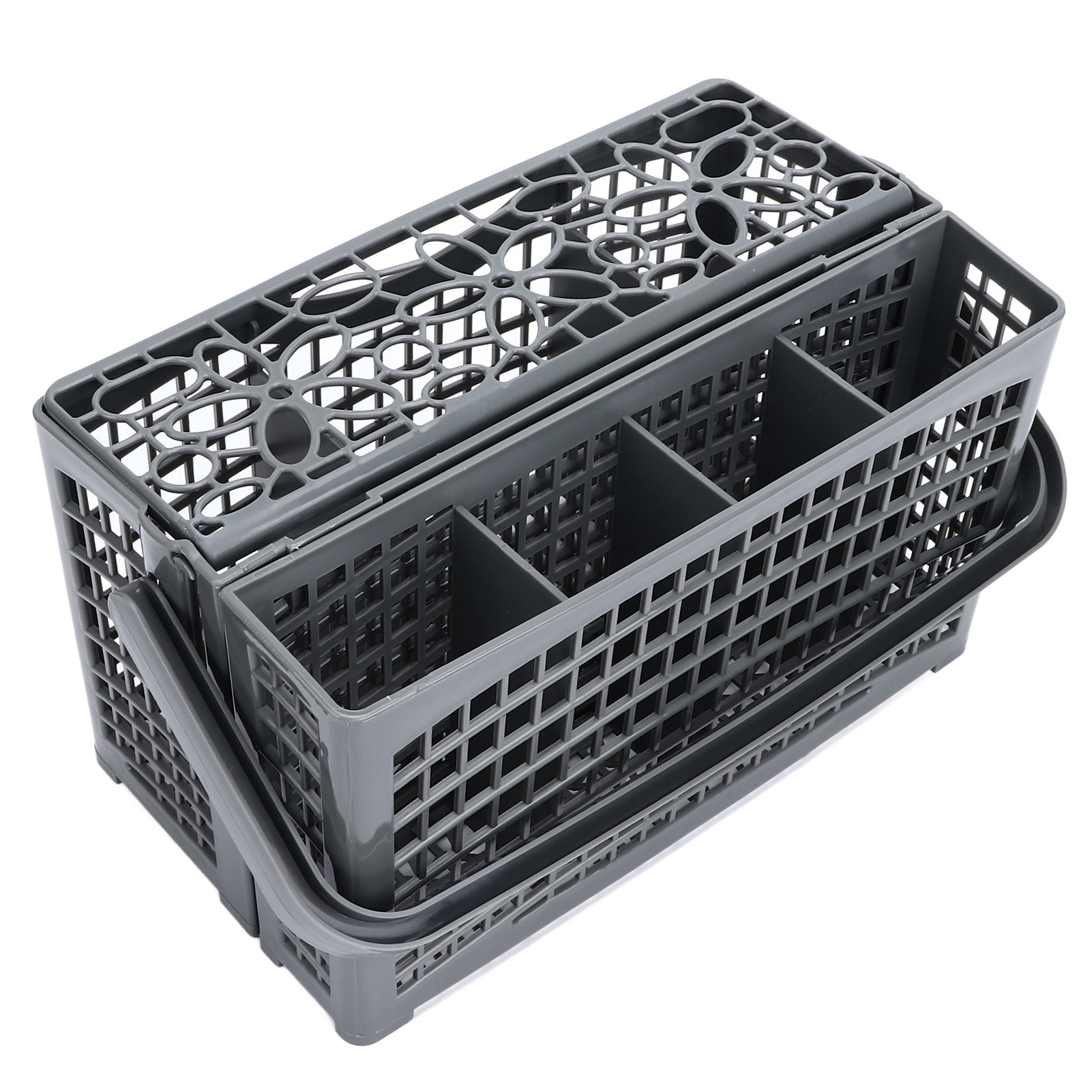 LAZIOEGR Universal Dishwasher Silverware Basket Utensil Cutlery Holder Replacement Storage Rack for Knives Forks and Spoons 9.1 inches / 23.1 cm Length Gray Kitchen Appliance Accessory