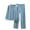 Blue, variant on Lounge Sets for Women Fleece Lined Fall Pjs Comfy 2025 Long Sleeve Pajama Top and Sleepwear Bottom