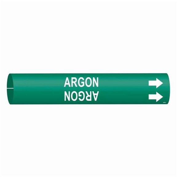 Brady Pipe Marker,Argon,13/16 in H,4/5 in W 4006-A