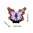 thumbnail image 4 of AuroraX Outdoor Solar Lights for Yard Decorative Solar Butterfly Wall Light Metal LED Waterproof Garden Outdoor Wall Decor Light Red, 4 of 7