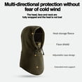 thumbnail image 4 of YAOBAMM Cagoule Coupe-Vent pour Cyclisme Hommes Automne Hiver Chandail Couvre-Chef Extérieur Randonnée Course Chapeau de Cyclisme Protection Visage Chauffe-Cou Foulard Cache-Oreilles Coupe-Vent, 4 of 5