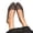 Black, variant on Women's Chic Pointed Toe Jelly Flats Hollow PVC Sandals Breathable All-Day Casual Flat Shoes for Summer