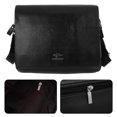 thumbnail image 4 of Bolso bandolera horizontal de PU para hombre, tipo mensajero, talla L (negro), 4 of 5
