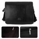 thumbnail image 4 of Bolso bandolera horizontal de PU para hombre, tipo mensajero, talla L (negro), 4 of 5