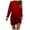 Red, variant on Sweatshirt Dress for Women 2025 Fall Winter Long Sleeve Crewneck Gradient Color Casual Sweat Shirts Pullover Tops