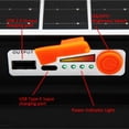 thumbnail image 5 of Wideskall 100W Portable Rechargable Solar Panel LED Work Light with 3 Brightness Level, 10000LM 8400mAh IP66 Waterproof Outdoor Flood Light, 5 of 10