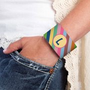 Personalized Colorful Stripes Cuff Bracelet