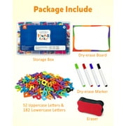 Coogam Magnet Letters Sets for 3 Years Old- 234 Pcs Alphabet with Magnetic Board Pen and Box